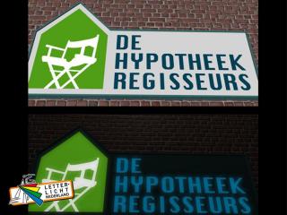  Lichtbak reclame uitgevoerd in speciale vorm